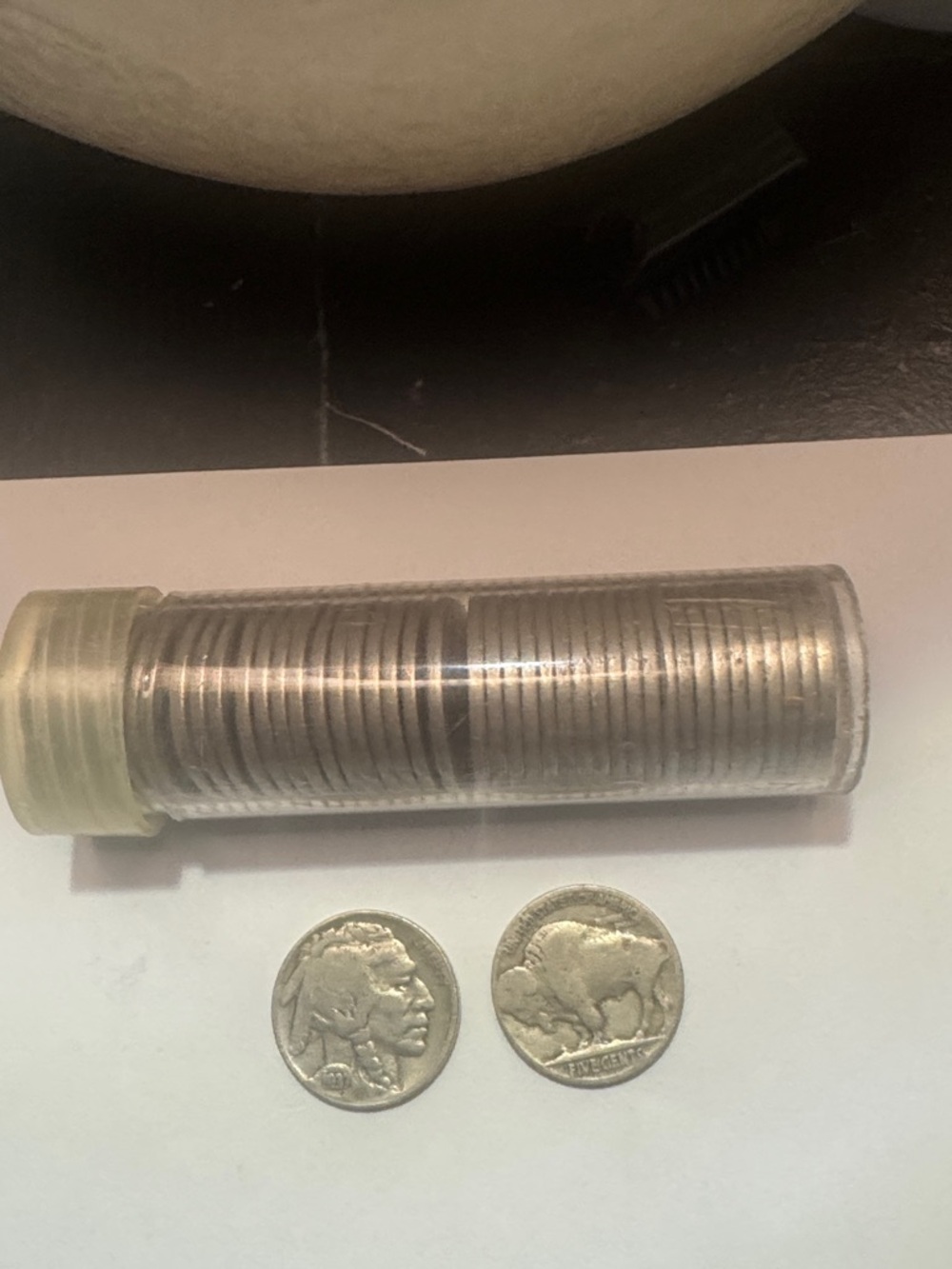US Buffalo Nickels - Roll of Circulated Buffalo/Indian Head Nickels